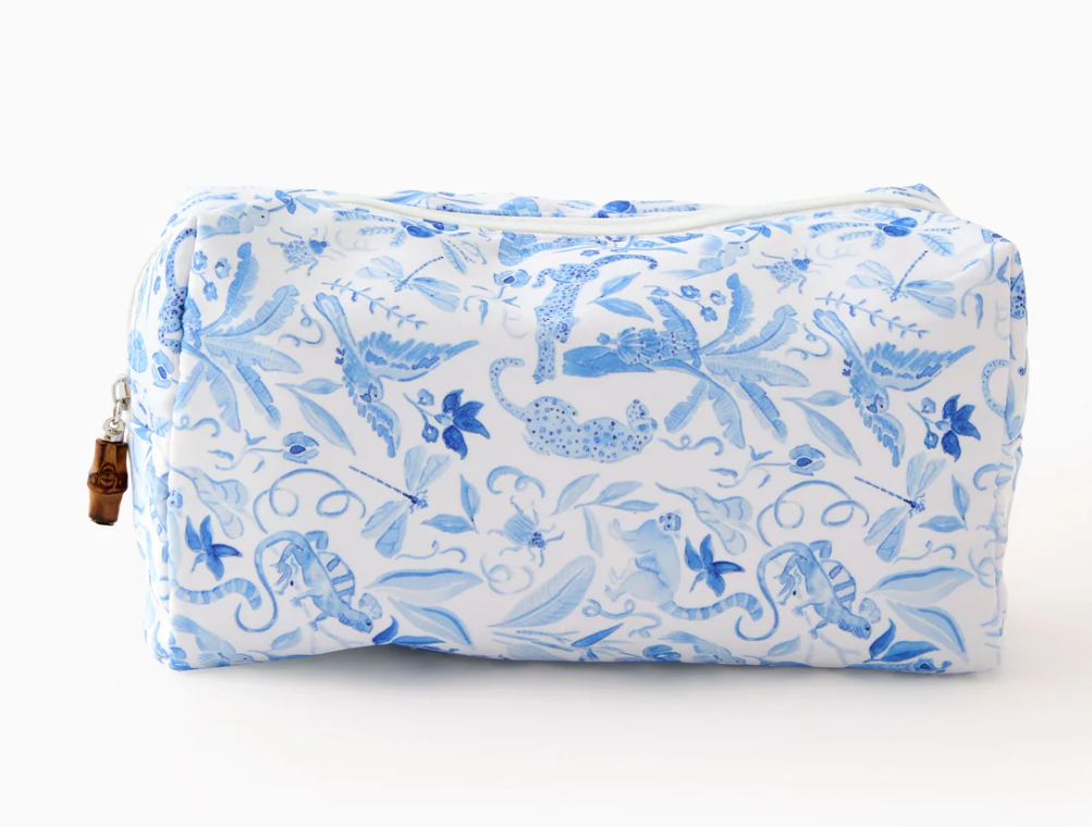 Oh My Mahjong - Amazon Blue Tile Storage Bag