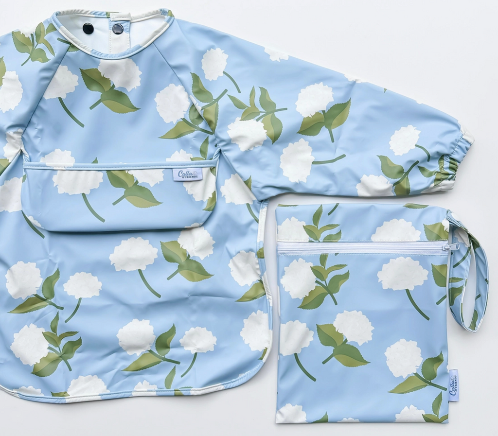 The Grayson Bib Collection - Blue Hydrangeas - 6-36M