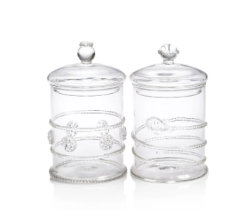 Juliet Lidded Glass Jars - Set of Two