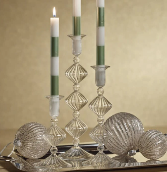 Candlesticks - Candeliere Glass Taper Holders