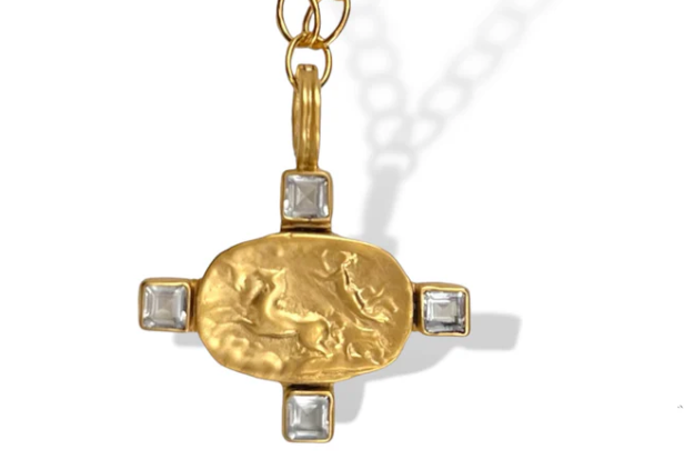 Dina Mackney - Enhancer - Celestial Roman Chariot - Topaz