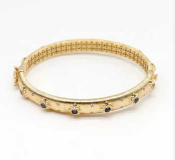 Bracelet - Starlight Bangle - Sapphire Blue
