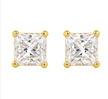 Earrings - Square Diamond Earrings