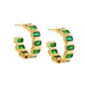 Earrings - Emerald Allure Earrings