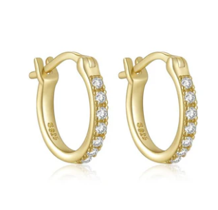 Earrings - Huggie Diamond Huggie Clip