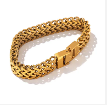 Bracelet - Mesh Gold Bracelet