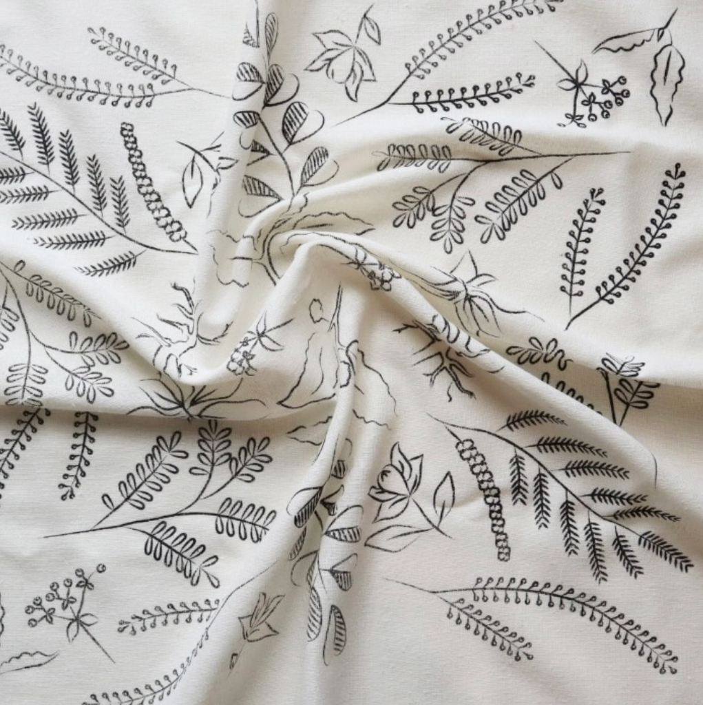 Bandana - Botanical Print Naturally Dyed Bandana