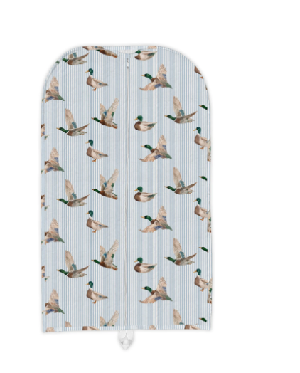 Travel Bag - Mallory Ducks Blue Quilted Garment Bag
