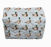 Travel Bag - Mallory Ducks Blue Quilted Small or Large Makeup Bag