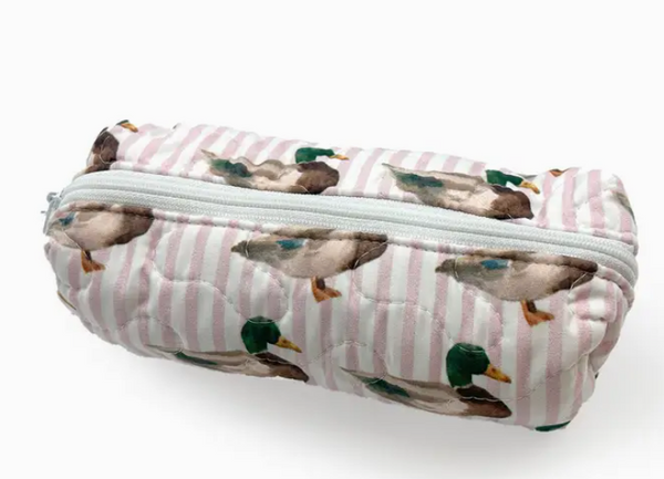 Travel Bag - Mallory Ducks Pink Quilted Hot Tools Bag - Small or Large
