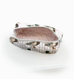 Travel Bag - Mallory Ducks Pink Quilted Hot Tools Bag - Small or Large