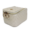 Travel Bag - Train Jewelry Case - Pearl Quilted