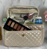 Travel Bag -  Classic Train Case - Pearl Quilted