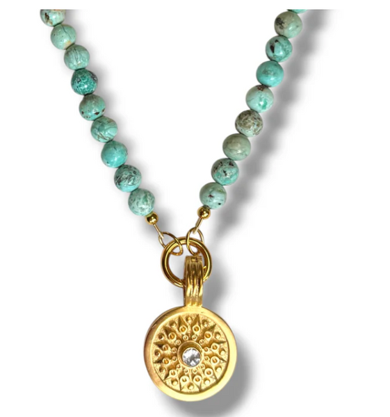 Dina Mackney - Turquoise Sundail Necklace