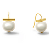 Earrings - "The Fairhope" in White/Gold or Sterling Silver-Petite