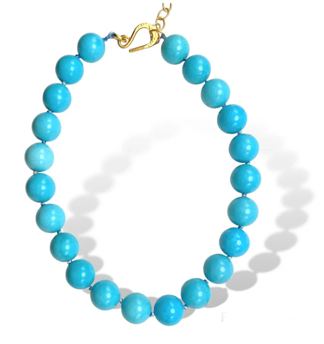 Dina Mackney - Jumbo Howlite Necklace in Turquoise