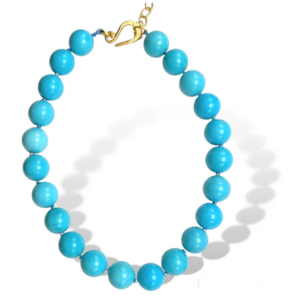 Dina Mackney - Jumbo Howlite Necklace in Turquoise