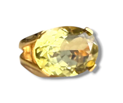 Dina Mackney - Faceted Maxi Cocktail Ring - Lemon Citrine
