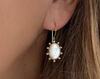 Dina Mackney - Mother of Pearl Pinwheel Midi Earring