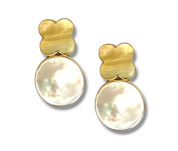 Dina Mackney - Clover Pearl Earring