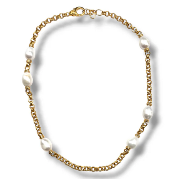 Dina Mackney - Pearl Rolo Necklace