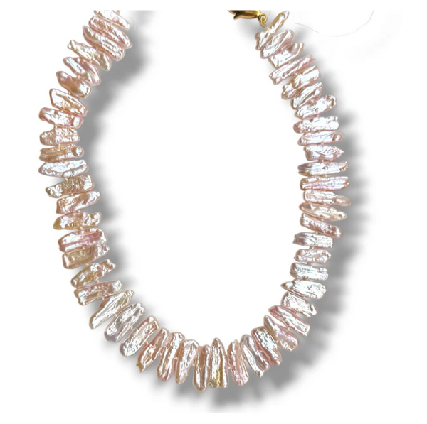 Dina Mackney - Blush Biwa Pearl Necklace