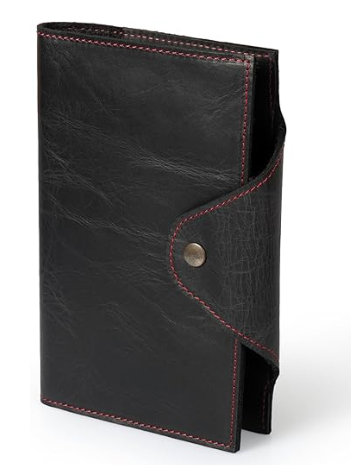 Leather Portfolio with Notepad Black or Brown
