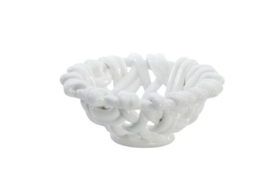 Skyros - Hand Woven Mini Basket in White