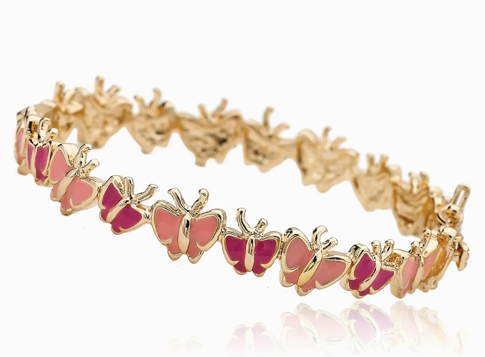 Bracelet - Enamel Butterfly Bangle