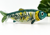 Hair Accessories - Green Sardine Hair Claw Clip with Seaweed Detail