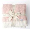 The Alani Toddler Blanket - Blue or Pink W/Cream Trim