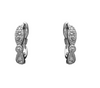 Earrings - Small Clear Stone Huggie Earrings