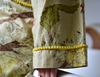 Robe - Beige, Olive & Burnt Orange Botanical Print