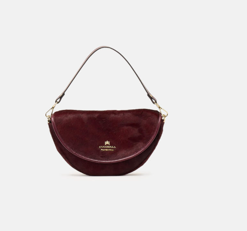 Cuoieria Fiorentina - Purse - Dora Small Flap Bag in Amarena
