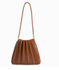 Purse - Carrie Pleated Vegan Shoulder Bag - Several Colors