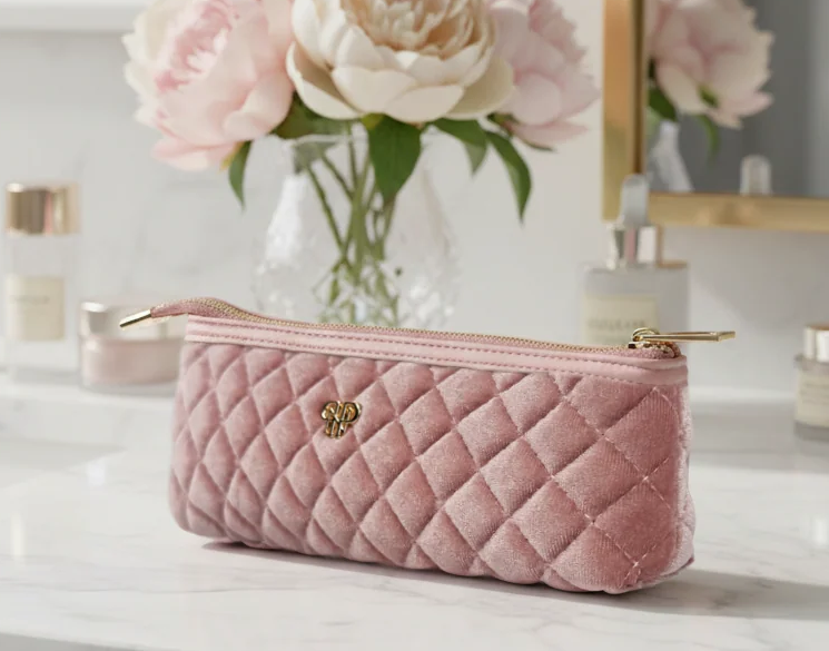 Travel Bag - Sleek Stash Go to Case - Blush Velvet