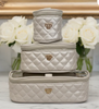 Travel Bags - Trio Jet Setter - Pearl Quilted