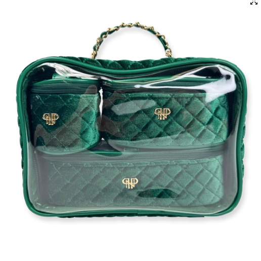 Travel Bags - Trio Jet Setter - Emerald Velvet
