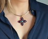 Dina Mackney - Amethyst Turquoise Cross Enhancer