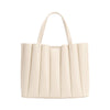Purse - Adela Recycled Ivory Vegan Leather Tote Bag