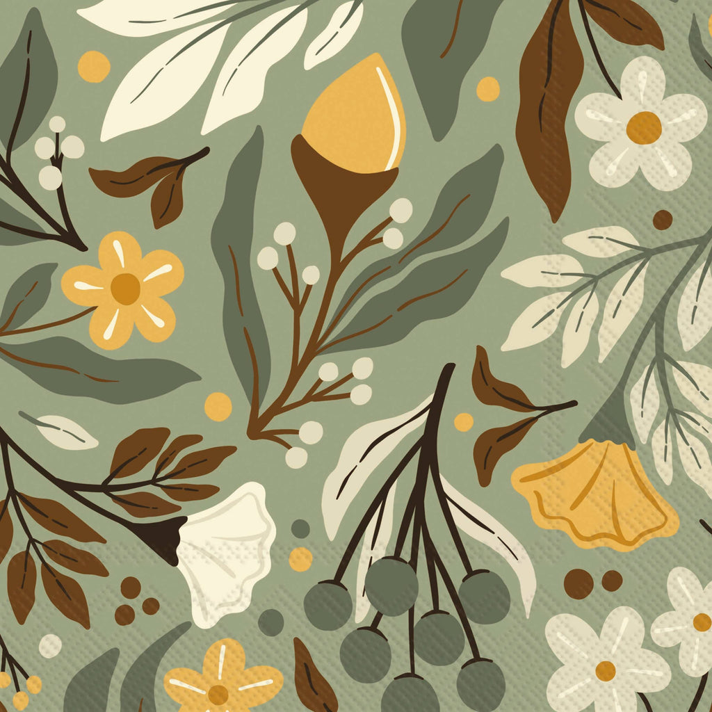 Lunch Napkins - Festive Acorns
