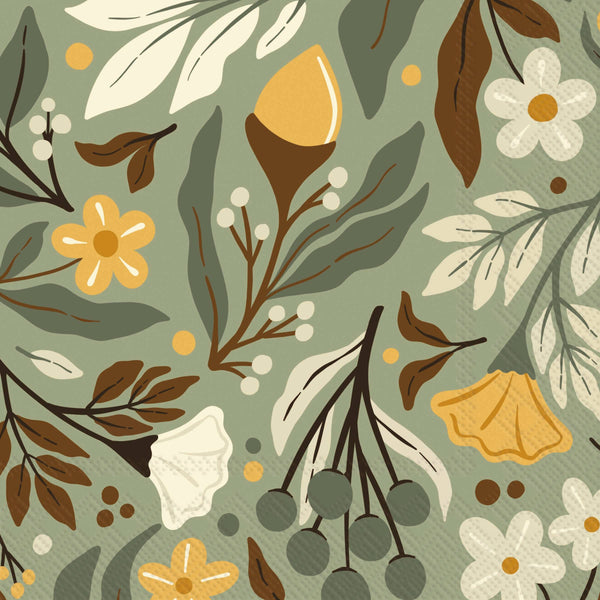 Lunch Napkins - Festive Acorns