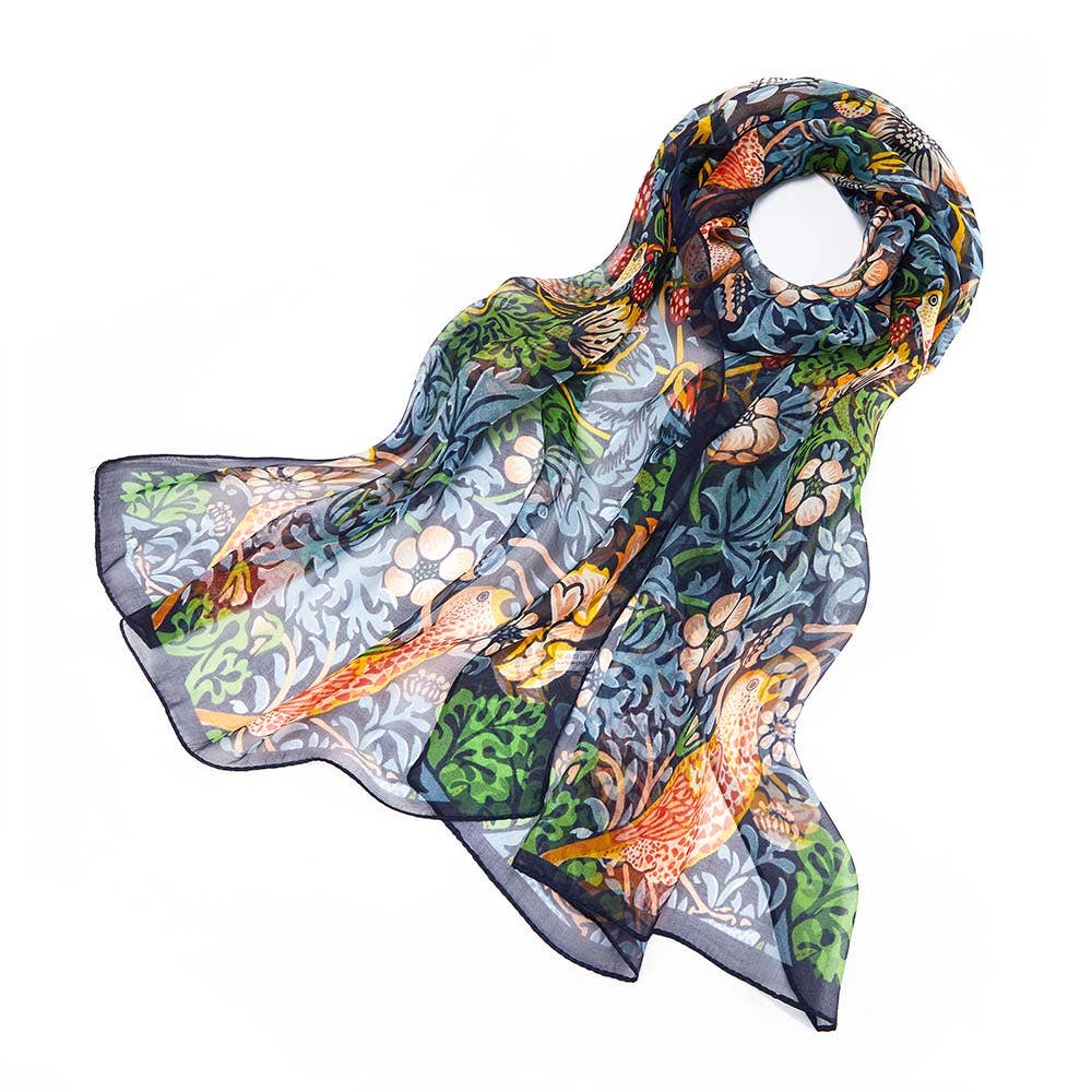 Scarf - William Morris Strawberry Thief Silk Scarf