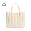 Purse - Adela Recycled Ivory Vegan Leather Tote Bag