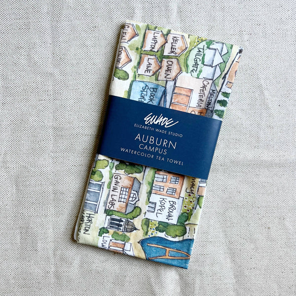Towel - Auburn Campus Tea Towel