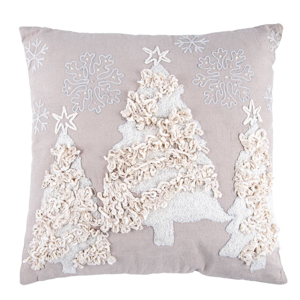 Pillow - Christmas Tree Cotton Embroidered