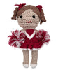Rattle - Cheerleader Bamboo Crochet Rattles - 2 Colors