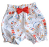 Baby - Seaside Print Baby Girl Diaper Set