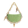 Purse - Isla Lime Small Shells Straw Bag