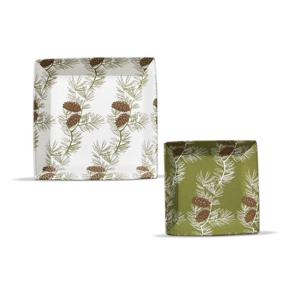 Wilde Pine Catch All Paper Tray Set of 2